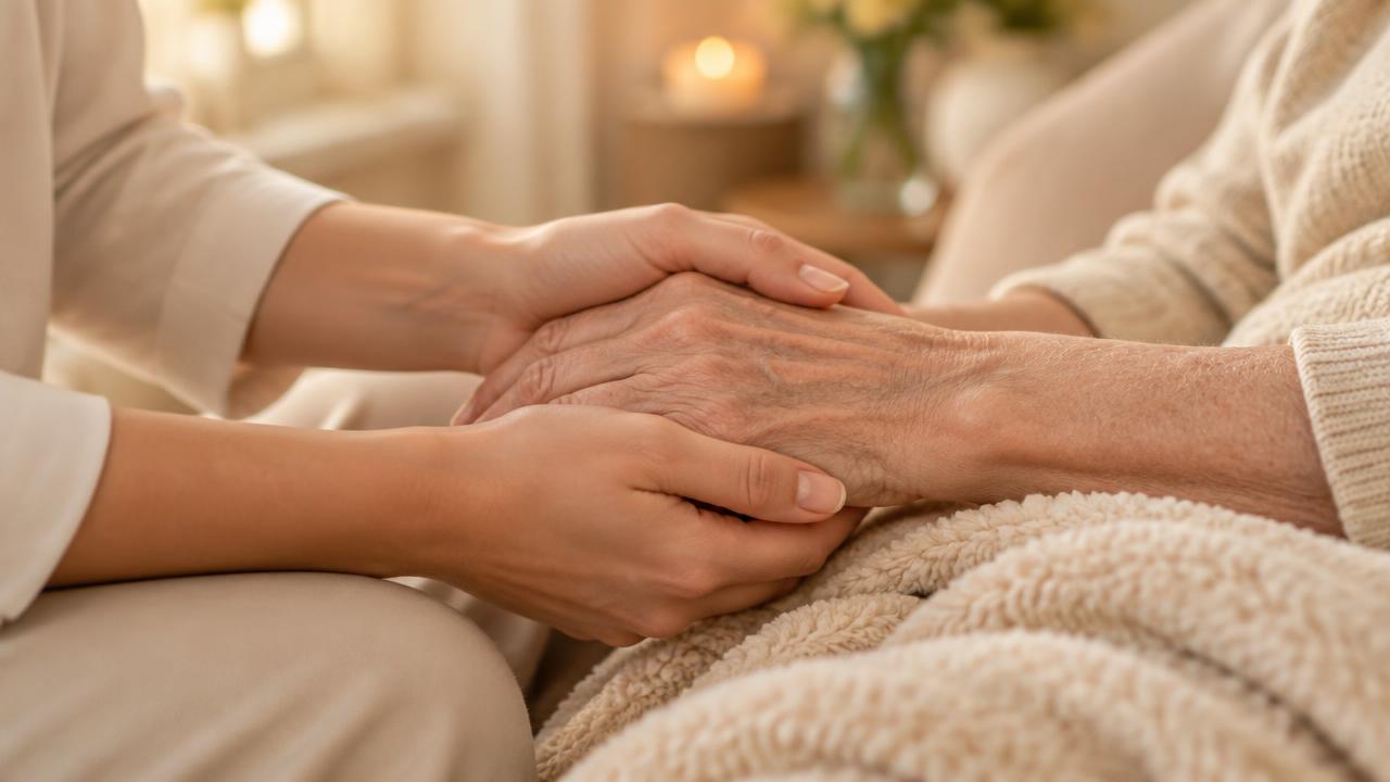 Sanfte manuelle Lymphdrainage an Arm und Hand